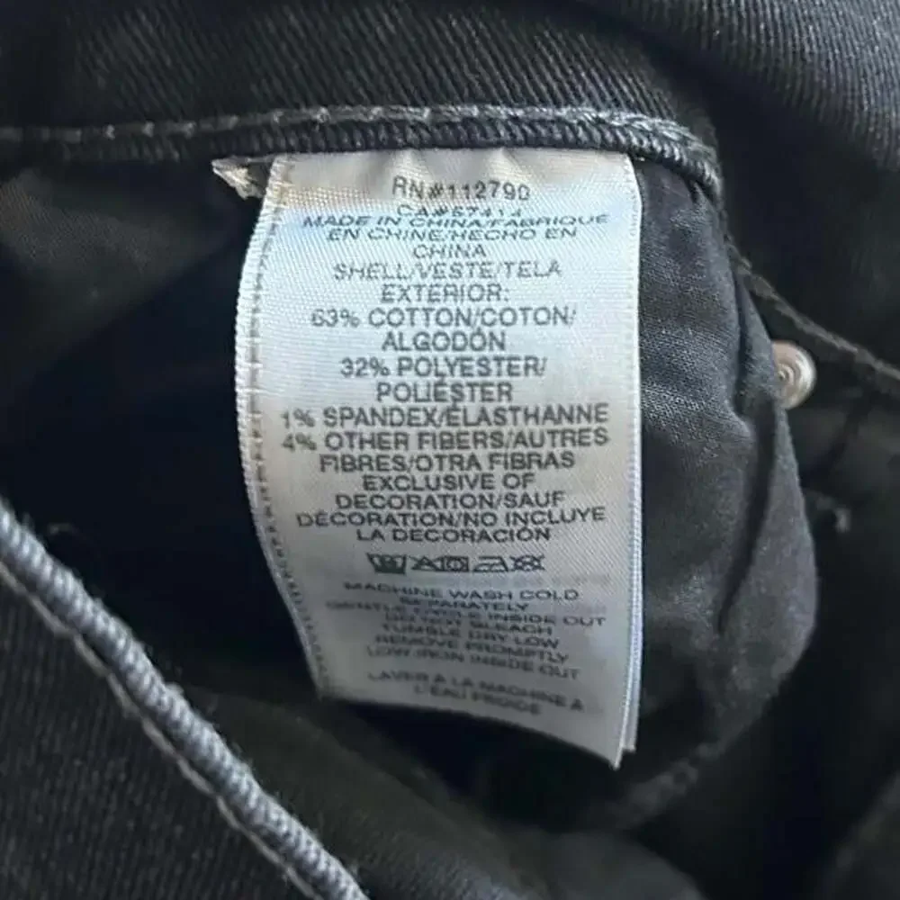 True Religion Ricky Straight Leg Black Jeans